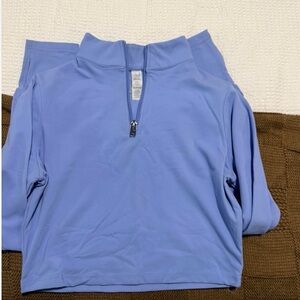 Balance Athletica Lavender Blue Quarter-Zip Top
